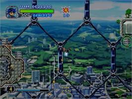 In game image of Bangai-O on the Sega Dreamcast.