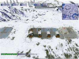 In game image of Conflict Zone: Modern War Strategy on the Sega Dreamcast.