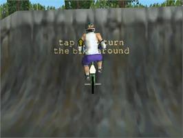 In game image of Dave Mirra Freestyle BMX on the Sega Dreamcast.