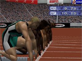 In game image of ESPN International Track & Field on the Sega Dreamcast.