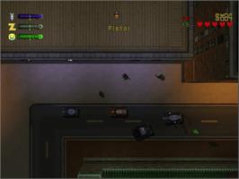 In game image of Grand Theft Auto 2 on the Sega Dreamcast.