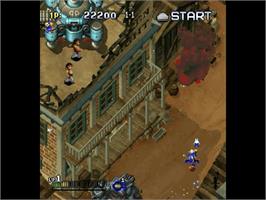In game image of Gunbird 2 on the Sega Dreamcast.