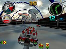 In game image of Hydro Thunder on the Sega Dreamcast.