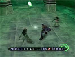 In game image of Legacy of Kain: Soul Reaver on the Sega Dreamcast.