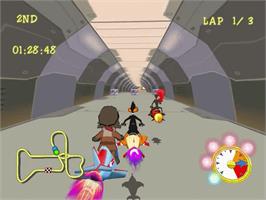 In game image of Looney Tunes Space Race on the Sega Dreamcast.