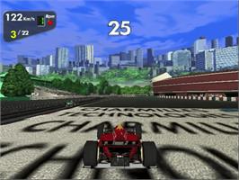 In game image of Monaco Grand Prix on the Sega Dreamcast.