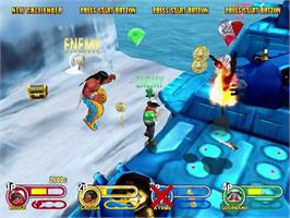 In game image of Power Stone 2 on the Sega Dreamcast.