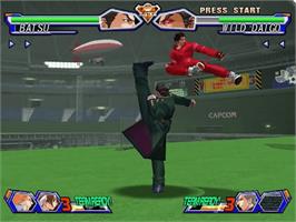 In game image of Project Justice: Rival Schools 2 on the Sega Dreamcast.
