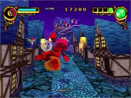 In game image of Rainbow Cotton on the Sega Dreamcast.