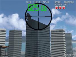 In game image of Silent Scope on the Sega Dreamcast.