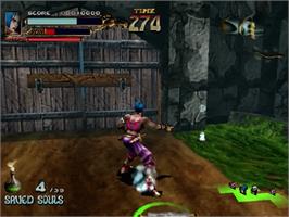 In game image of Soul Fighter on the Sega Dreamcast.