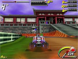 In game image of Stunt GP on the Sega Dreamcast.