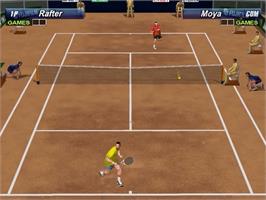 In game image of Tennis 2K2 on the Sega Dreamcast.