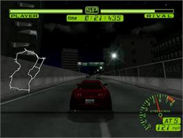 In game image of Tokyo Xtreme Racer on the Sega Dreamcast.