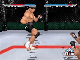 In game image of Ultimate Fighting Championship on the Sega Dreamcast.