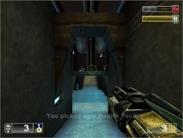 In game image of Unreal Tournament on the Sega Dreamcast.