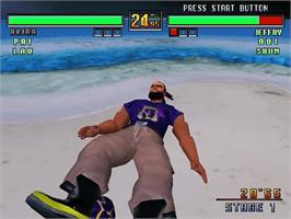 In game image of Virtua Fighter 3 on the Sega Dreamcast.
