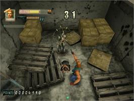 In game image of Zombie Revenge on the Sega Dreamcast.
