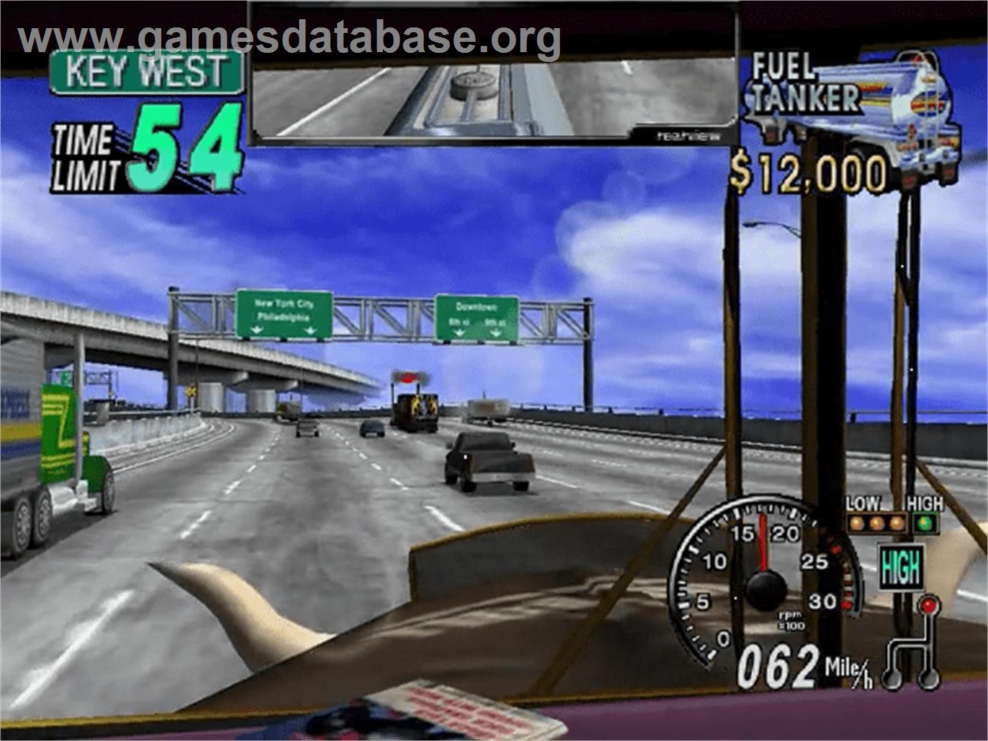18 Wheeler: American Pro Trucker - Sega Dreamcast - Artwork - In Game