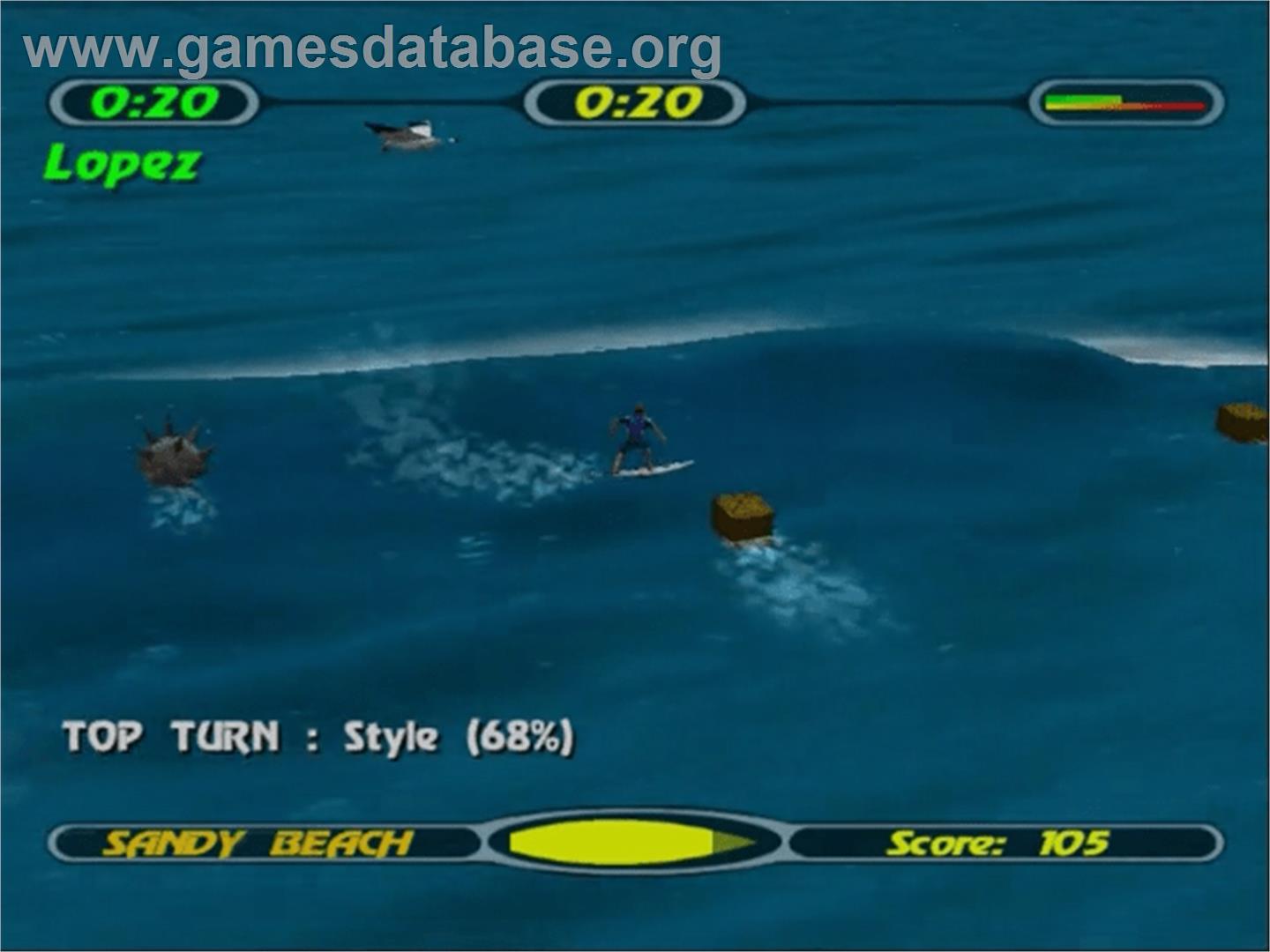 Championship Surfer - Sega Dreamcast - Artwork - In Game