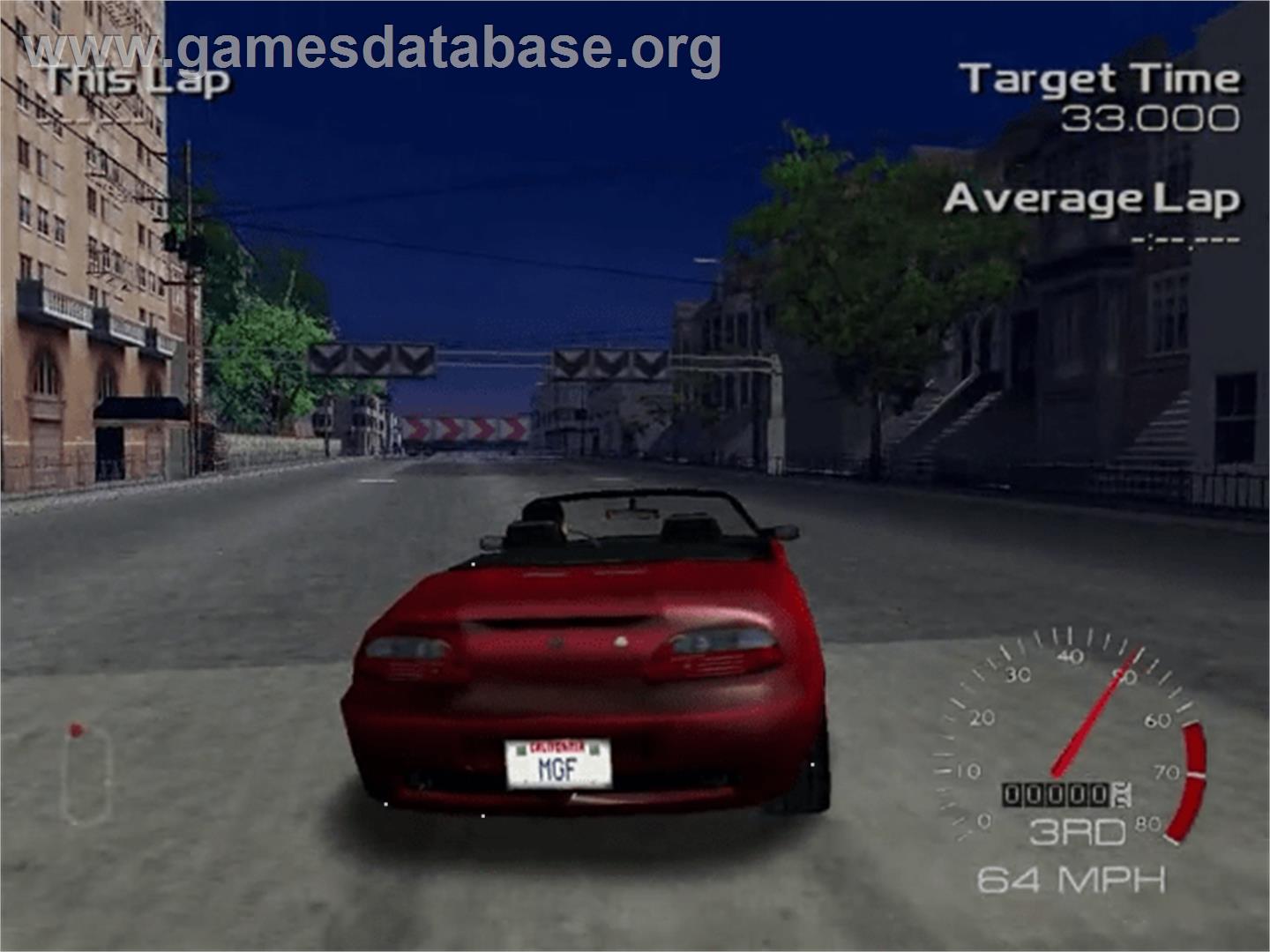 Metropolis Street Racer - Sega Dreamcast - Artwork - In Game