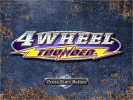 Title screen of 4 Wheel Thunder on the Sega Dreamcast.