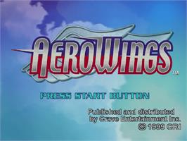 Title screen of Aerowings on the Sega Dreamcast.