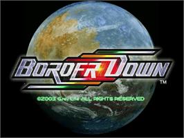 Title screen of Border Down on the Sega Dreamcast.