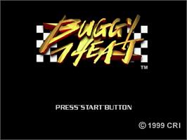 Title screen of Buggy Heat on the Sega Dreamcast.