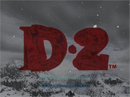 Title screen of D2 on the Sega Dreamcast.