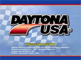 Title screen of Daytona USA on the Sega Dreamcast.