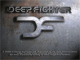 Title screen of Deep Fighter on the Sega Dreamcast.
