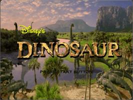 Title screen of Dinosaur on the Sega Dreamcast.