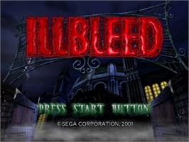 Title screen of Illbleed on the Sega Dreamcast.