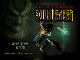 Title screen of Legacy of Kain: Soul Reaver on the Sega Dreamcast.