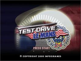 Title screen of Mans 24 Hours on the Sega Dreamcast.