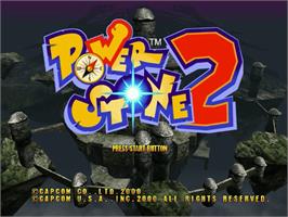 Title screen of Power Stone 2 on the Sega Dreamcast.
