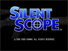 Title screen of Silent Scope on the Sega Dreamcast.