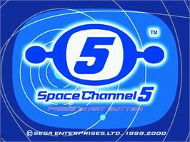 Title screen of Space Channel 5: Part 2 on the Sega Dreamcast.