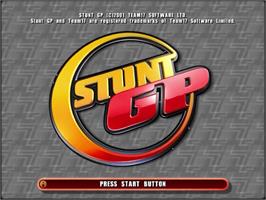 Title screen of Stunt GP on the Sega Dreamcast.