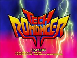 Title screen of Tech Romancer on the Sega Dreamcast.