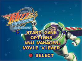 Title screen of Toy Story 2: Buzz Lightyear to the Rescue on the Sega Dreamcast.