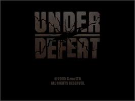 Title screen of Under Defeat on the Sega Dreamcast.