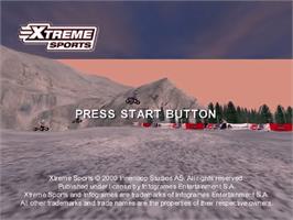 Title screen of Xtreme Sports on the Sega Dreamcast.