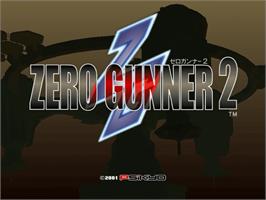 Title screen of Zero Gunner 2 on the Sega Dreamcast.