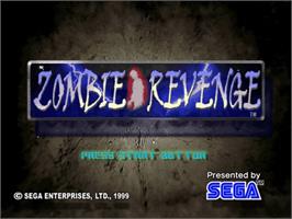 Title screen of Zombie Revenge on the Sega Dreamcast.