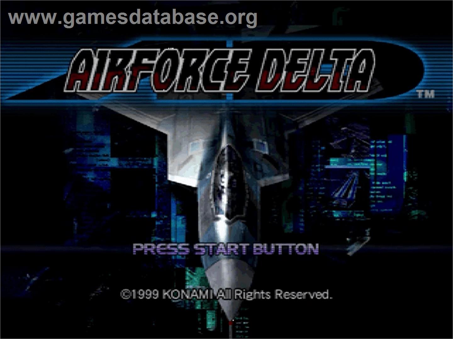 Airforce Delta - Sega Dreamcast - Artwork - Title Screen