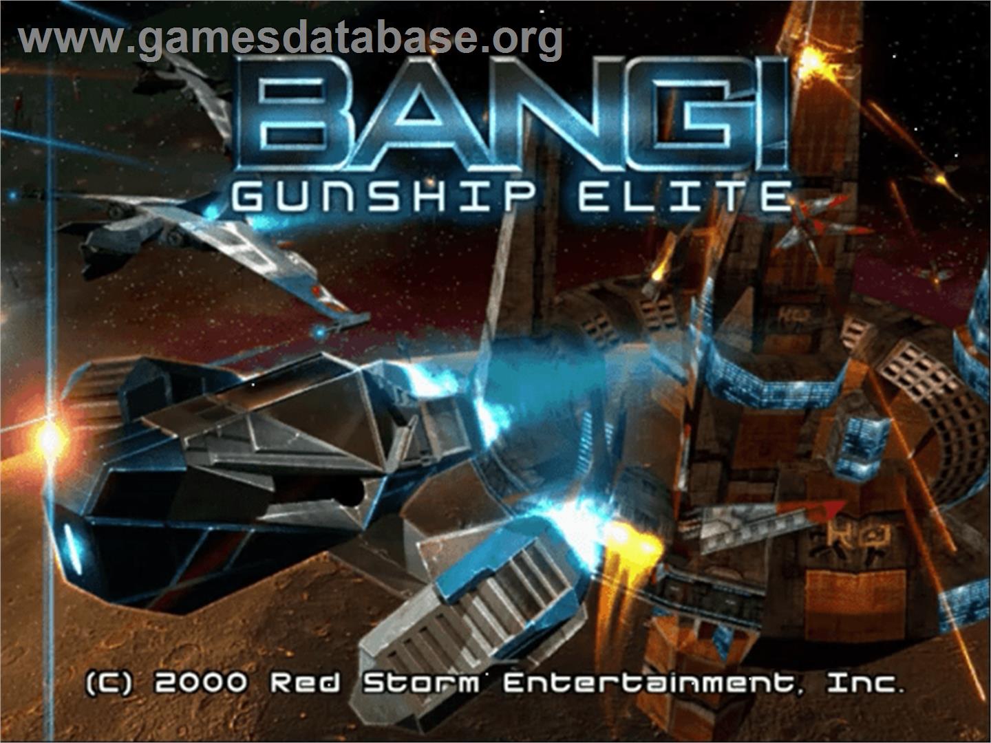 BANG! Gunship Elite - Sega Dreamcast - Artwork - Title Screen