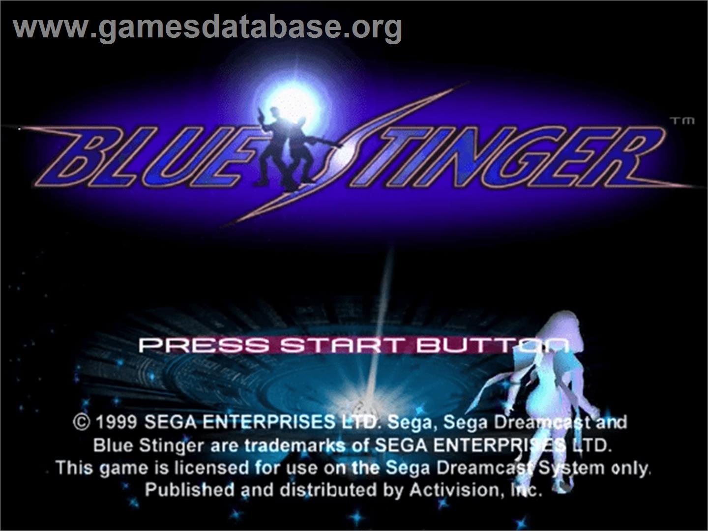 Blue Stinger - Sega Dreamcast - Artwork - Title Screen