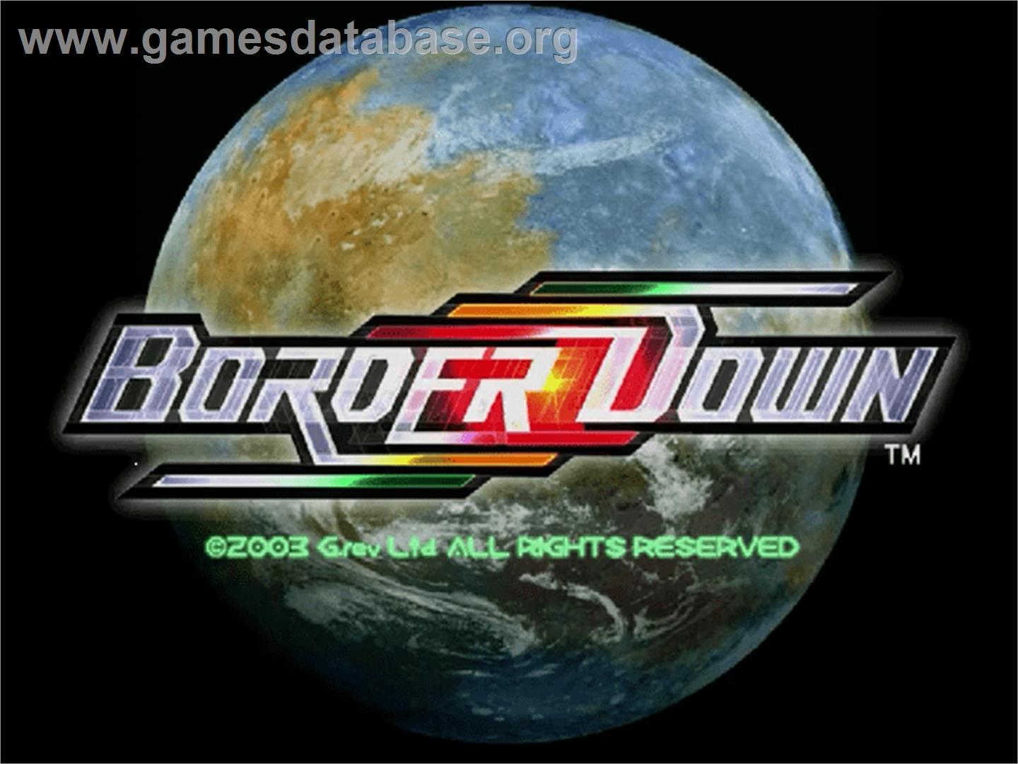 Border Down - Sega Dreamcast - Artwork - Title Screen